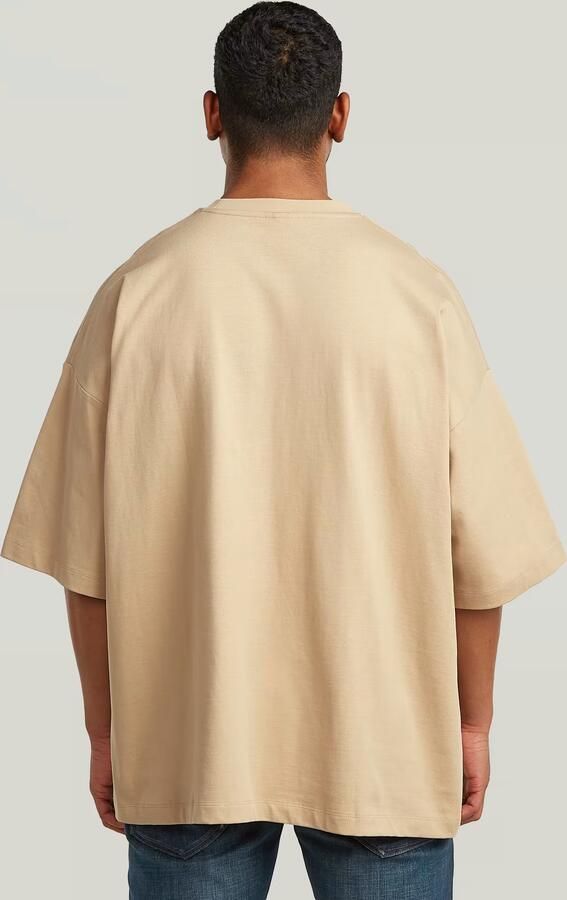 G-Star RAW Heavy Jersey Oversized T-Shirt Beige Heren - Foto 4