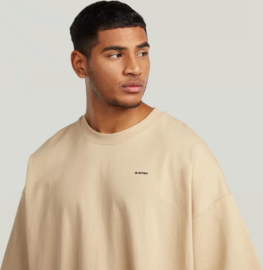G-Star RAW Heavy Jersey Oversized T-Shirt Beige Heren - Foto 3
