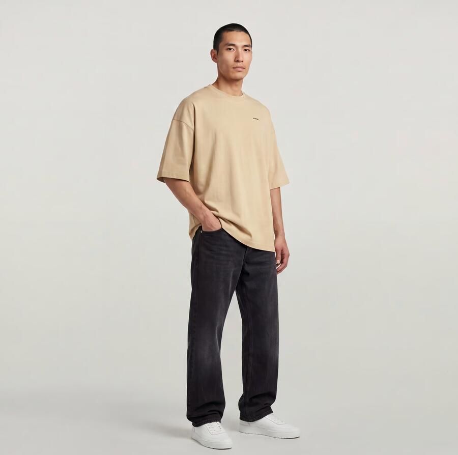 G-Star RAW Heavy Jersey Oversized T-Shirt Beige Heren - Foto 4