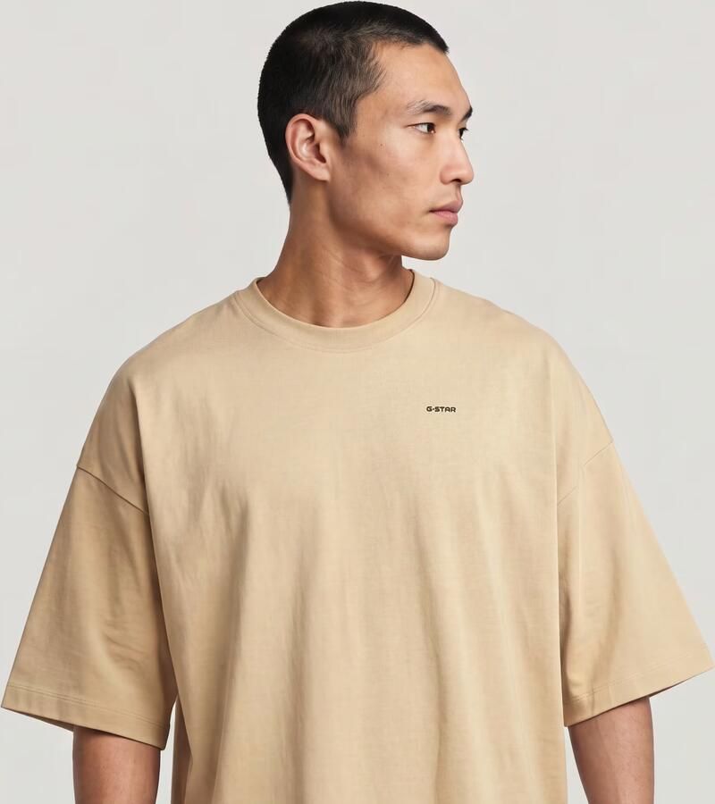 G-Star RAW Heavy Jersey Oversized T-Shirt Beige Heren - Foto 6