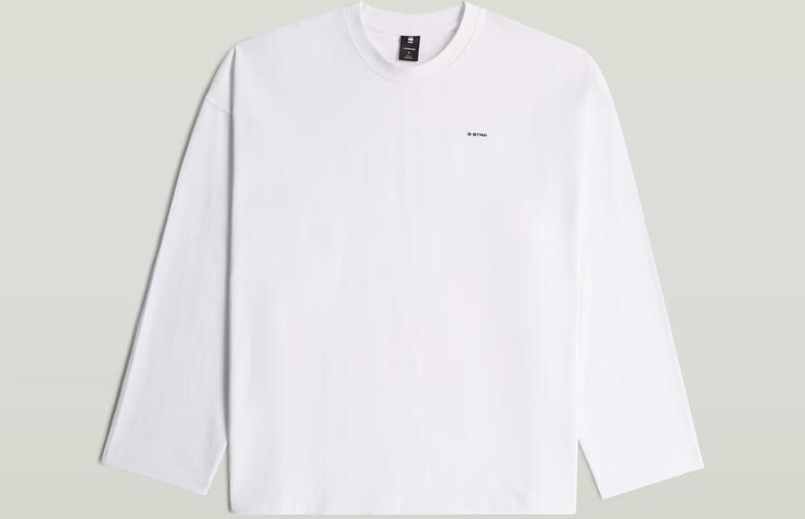 G-Star RAW Heavy Jersey Oversized T-Shirt Wit Heren - Foto 5