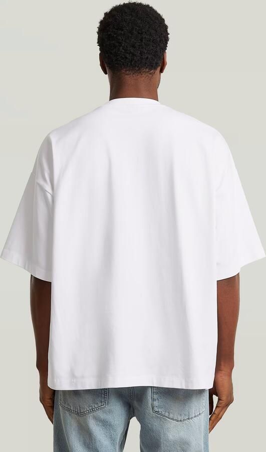 G-Star RAW Heavy Jersey Oversized T-Shirt Wit Heren - Foto 5