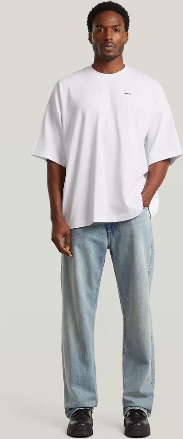 G-Star RAW Heavy Jersey Oversized T-Shirt Wit Heren - Foto 7