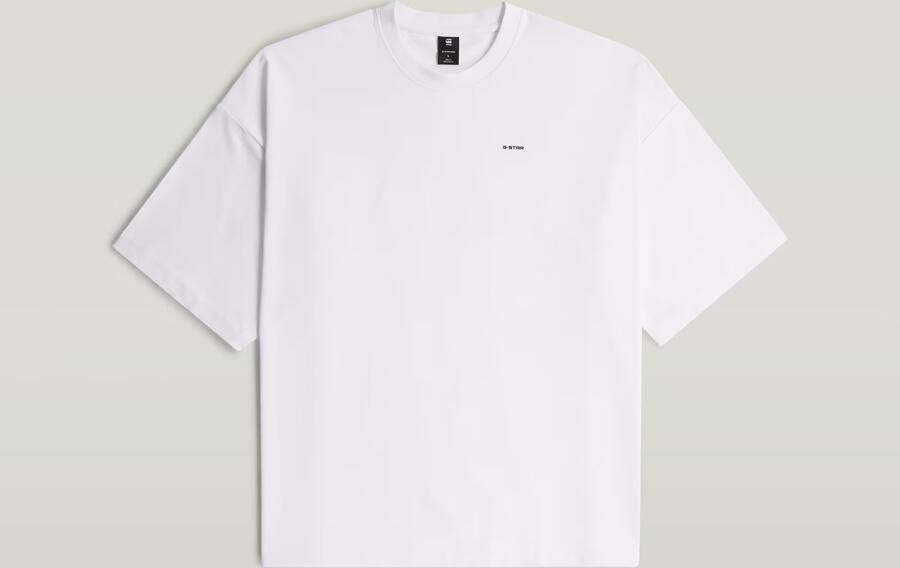 G-Star RAW Heavy Jersey Oversized T-Shirt Wit Heren - Foto 4