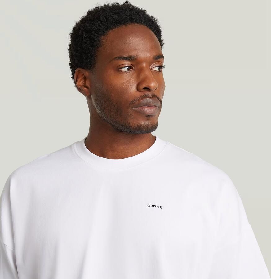 G-Star RAW Heavy Jersey Oversized T-Shirt Wit Heren - Foto 3