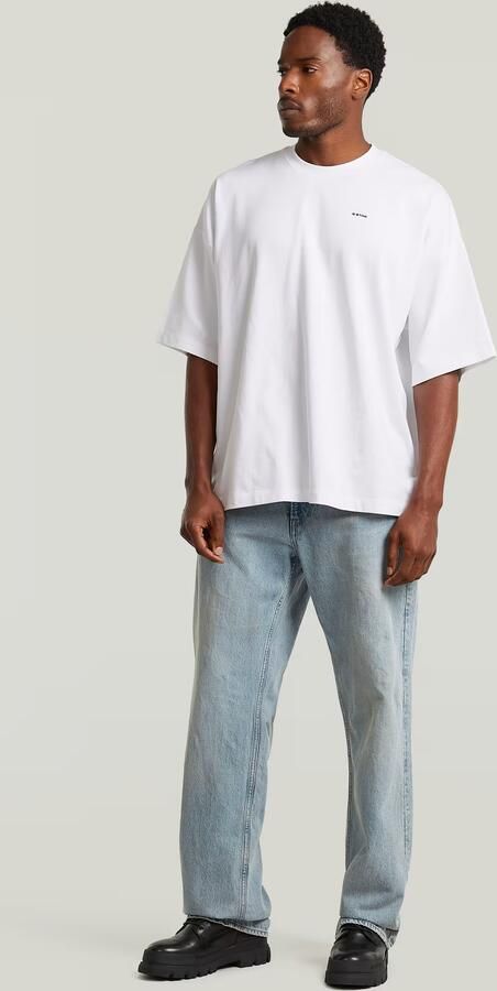 G-Star RAW Heavy Jersey Oversized T-Shirt Wit Heren - Foto 6