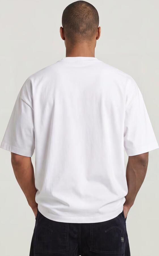 G-Star RAW Heavy Jersey Oversized T-Shirt Wit Heren - Foto 5