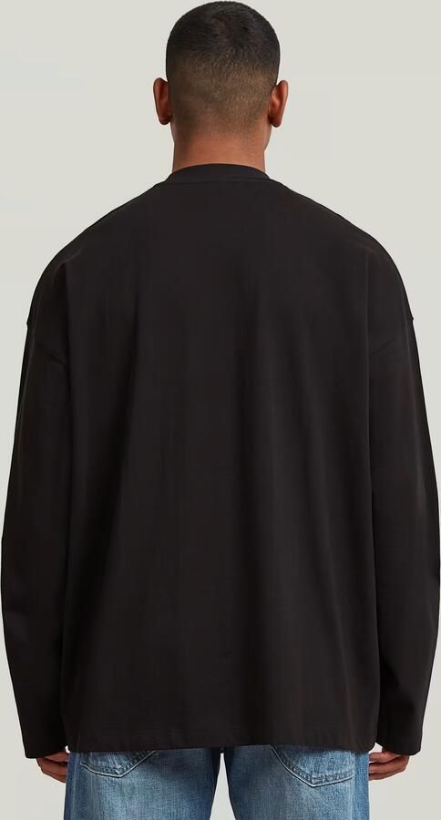 G-Star RAW Heavy Jersey Oversized T-Shirt Zwart Heren