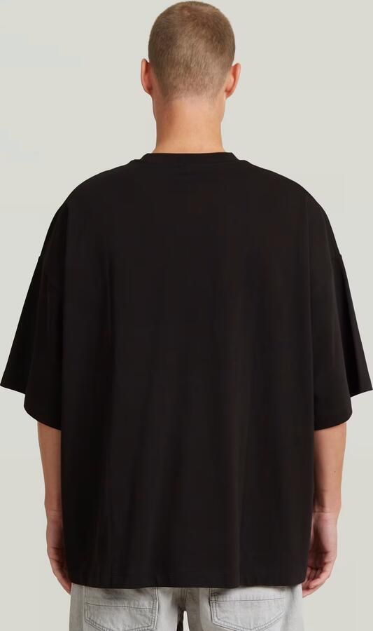 G-Star RAW Heavy Jersey Oversized T-Shirt Zwart Heren