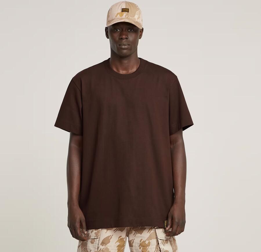 G-Star RAW Heavy Weight Essential Loose T-shirt Bruin Heren - Foto 6