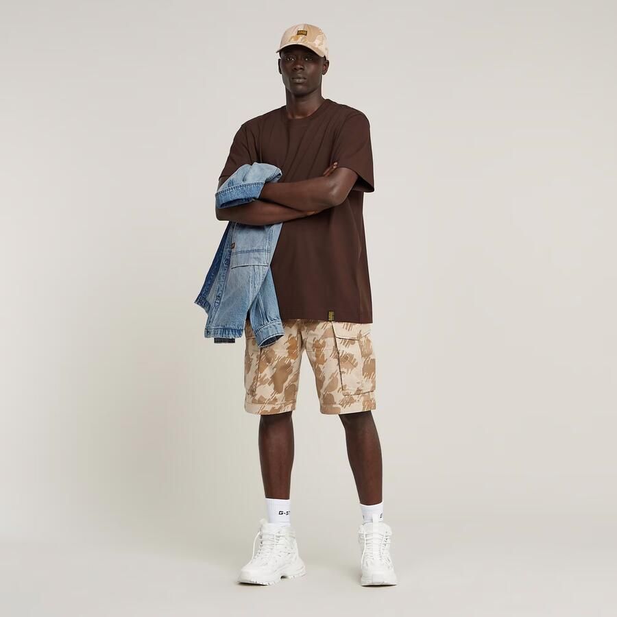 G-Star RAW Heavy Weight Essential Loose T-shirt Bruin Heren