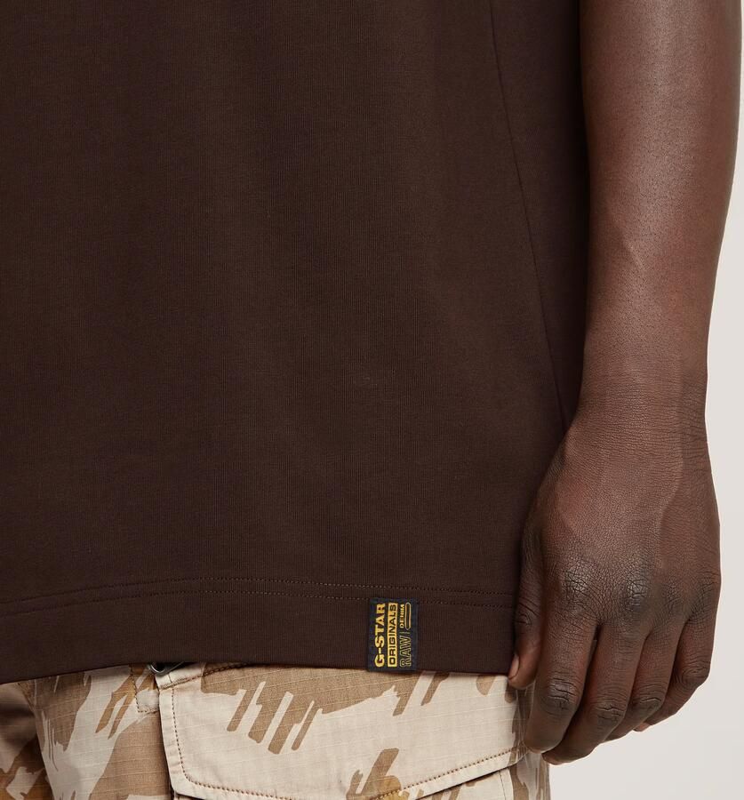 G-Star RAW Heavy Weight Essential Loose T-shirt Bruin Heren - Foto 4