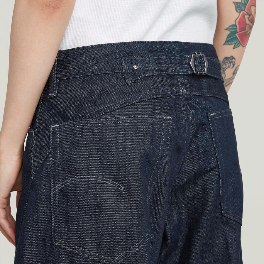 G-Star RAW Helyx Cinch Wide Jeans Donkerblauw Dames - Foto 2