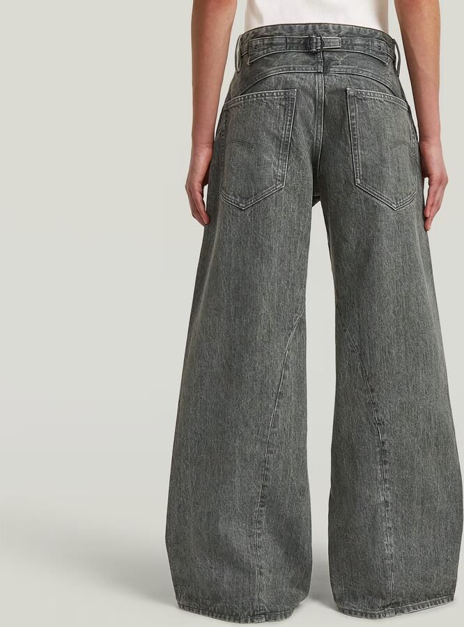 G-Star RAW Helyx Cinch Wide Jeans Groen Dames - Foto 5