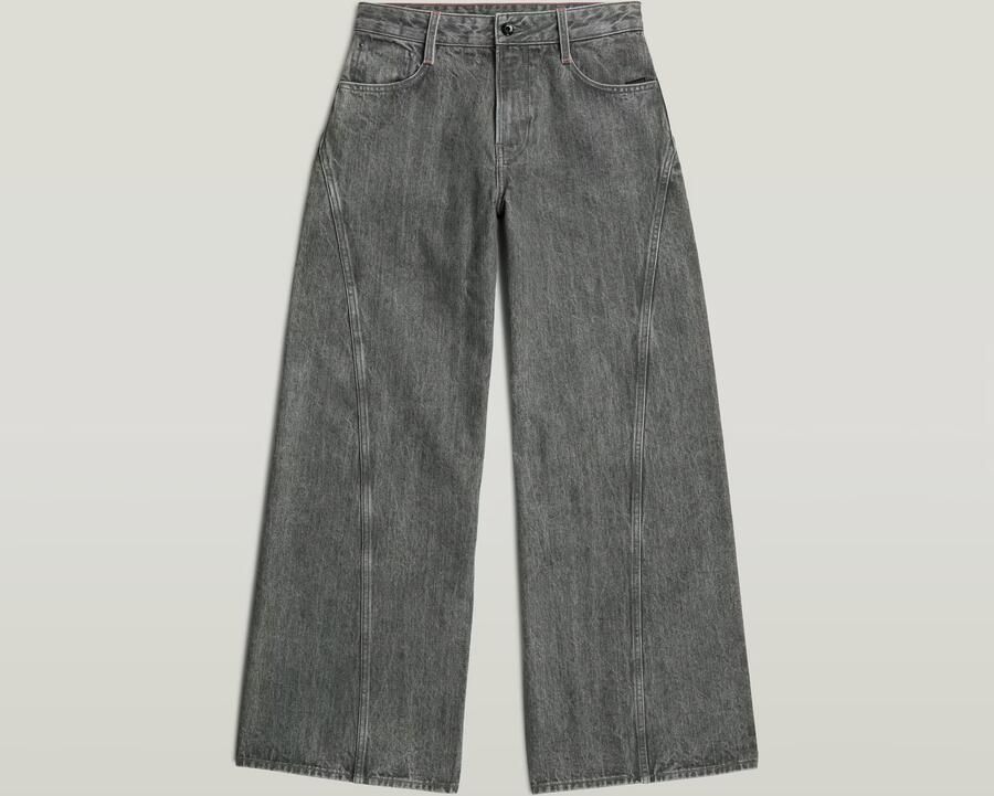 G-Star RAW Helyx Cinch Wide Jeans Groen Dames - Foto 4