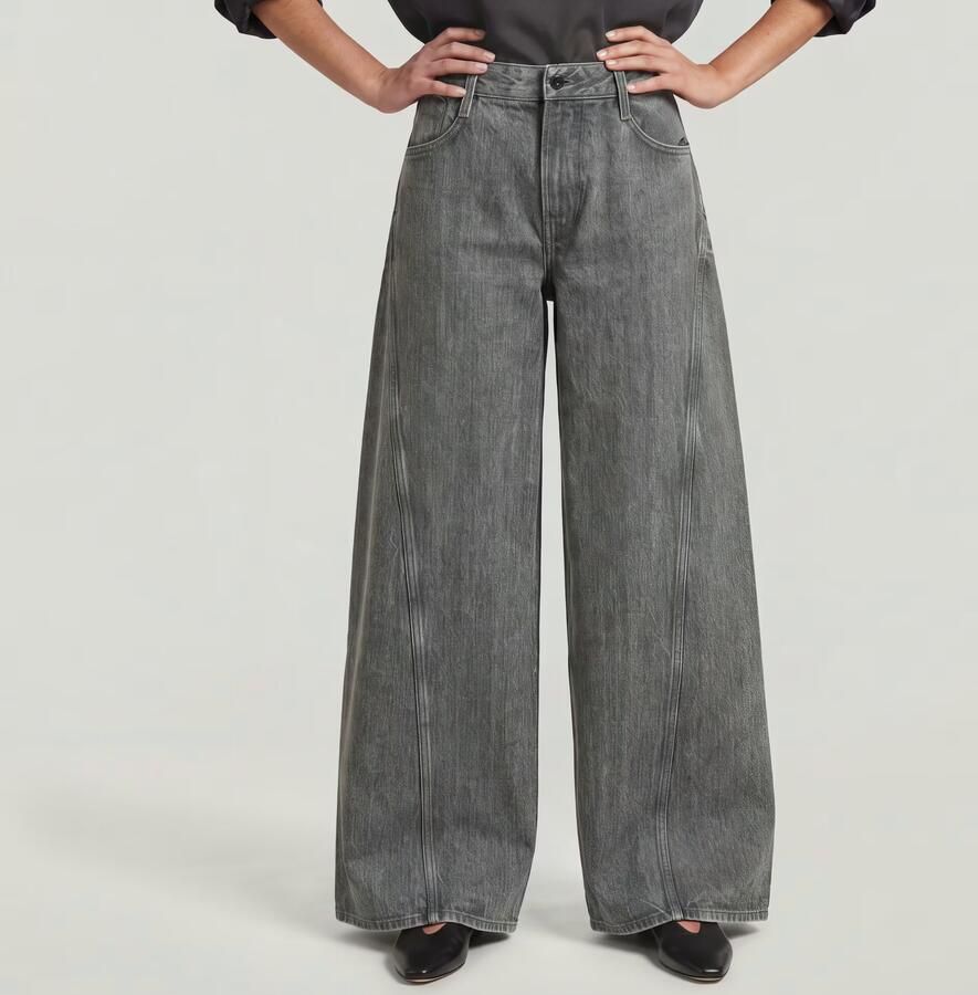 G-Star RAW Helyx Cinch Wide Jeans Groen Dames - Foto 4