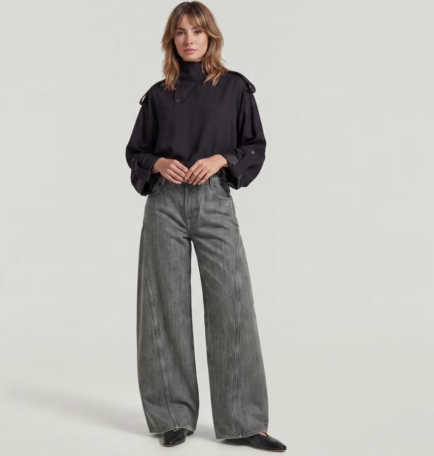 G-Star RAW Helyx Cinch Wide Jeans Groen Dames - Foto 6