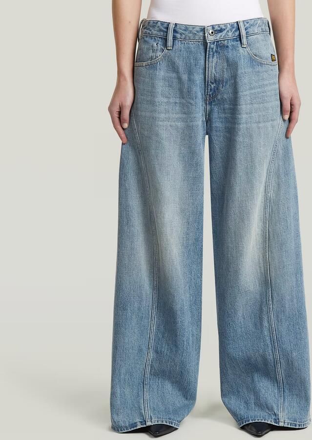 G-Star RAW Helyx Cinch Wide Jeans Lichtblauw Dames - Foto 4