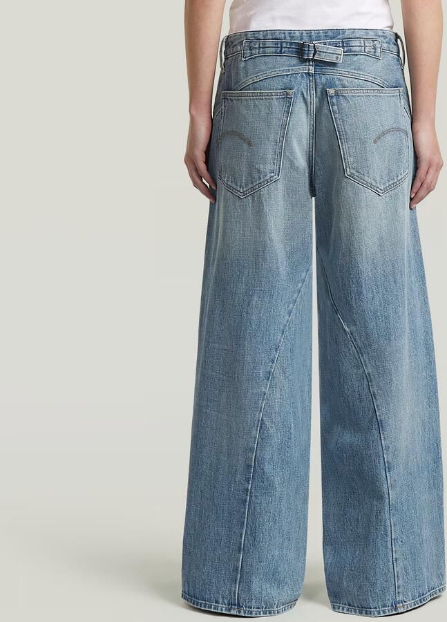 G-Star RAW Helyx Cinch Wide Jeans Lichtblauw Dames - Foto 8