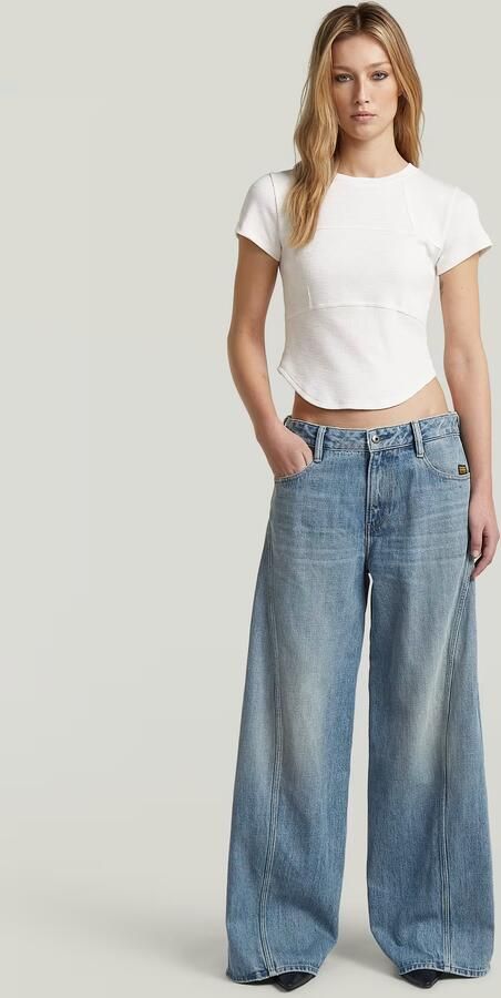 G-Star RAW Helyx Cinch Wide Jeans Lichtblauw Dames - Foto 9