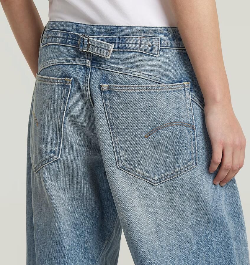 G-Star RAW Helyx Cinch Wide Jeans Lichtblauw Dames - Foto 6