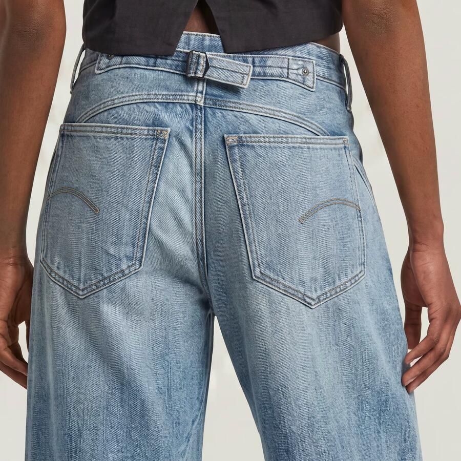 G-Star RAW Helyx Cinch Wide Jeans Lichtblauw Dames - Foto 6