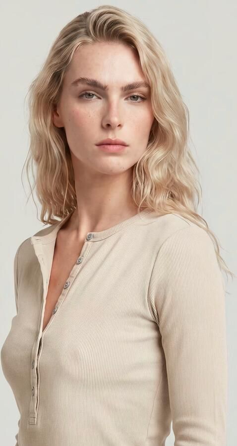 G-Star Raw Slim fit shirt met lange mouwen ronde hals en knoopsluiting - Foto 7