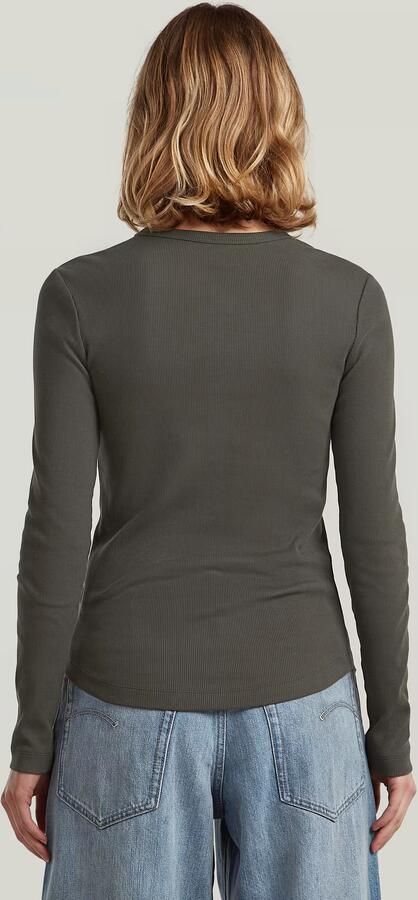 G-Star Raw Slim fit shirt met lange mouwen ronde hals en knoopsluiting - Foto 7