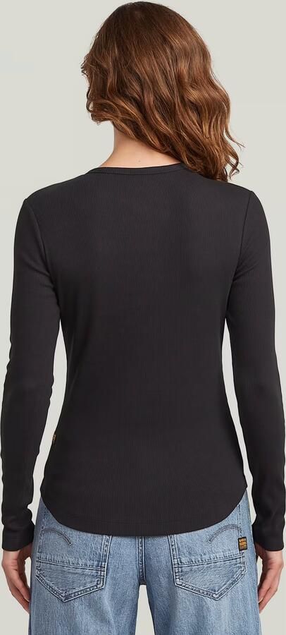 G-Star Raw Slim fit shirt met lange mouwen ronde hals en knoopsluiting - Foto 7