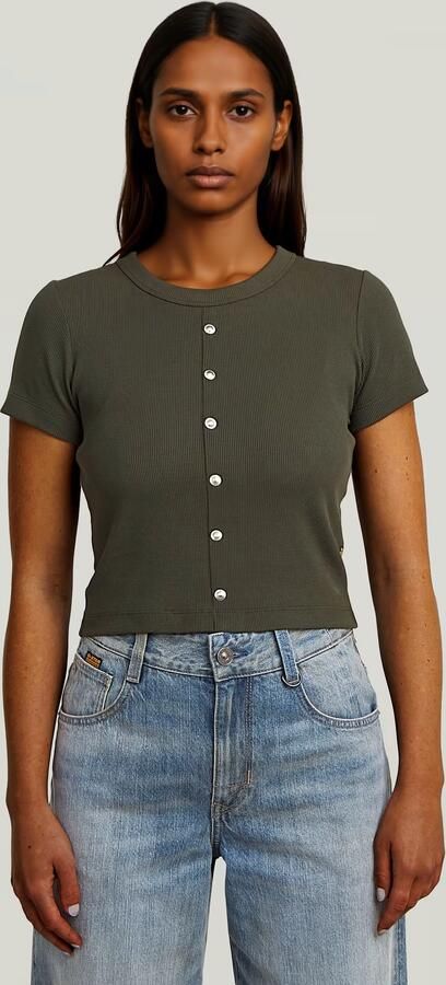 G-Star RAW Heritage Hardware Baby T-shirt Grijs Dames