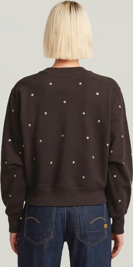 G-Star RAW Heritage Hardware Loose Sweater Bruin Dames - Foto 5