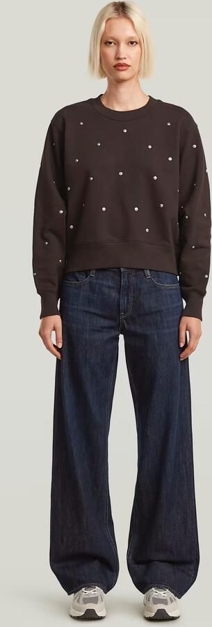G-Star RAW Heritage Hardware Loose Sweater Bruin Dames - Foto 7