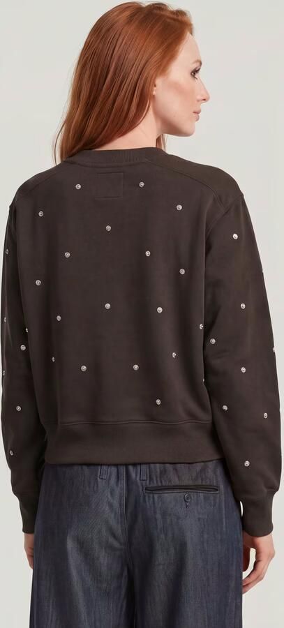 G-Star RAW Heritage Hardware Loose Sweater Bruin Dames - Foto 8