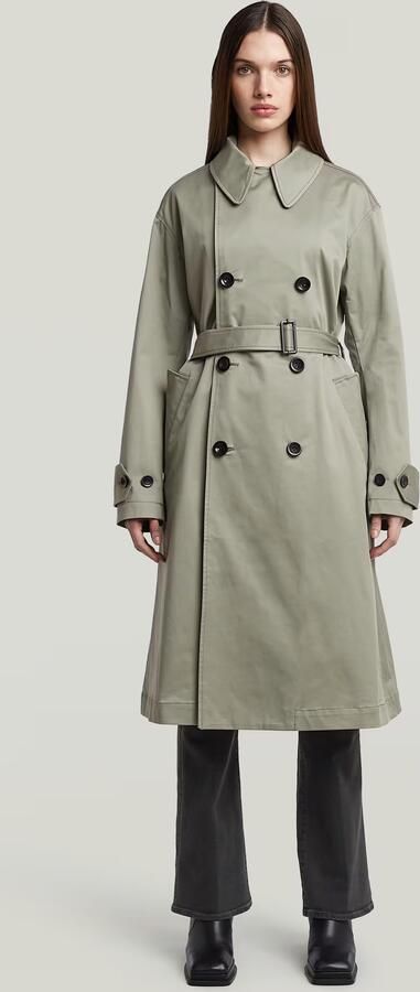 G-Star RAW High Trenchcoat Groen Dames - Foto 7