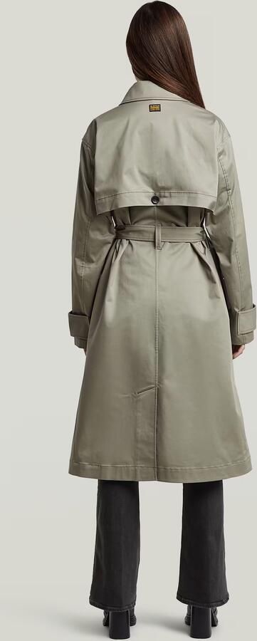 G-Star RAW High Trenchcoat Groen Dames - Foto 6