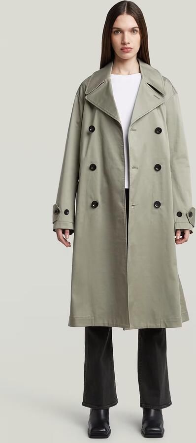 G-Star RAW High Trenchcoat Groen Dames - Foto 5