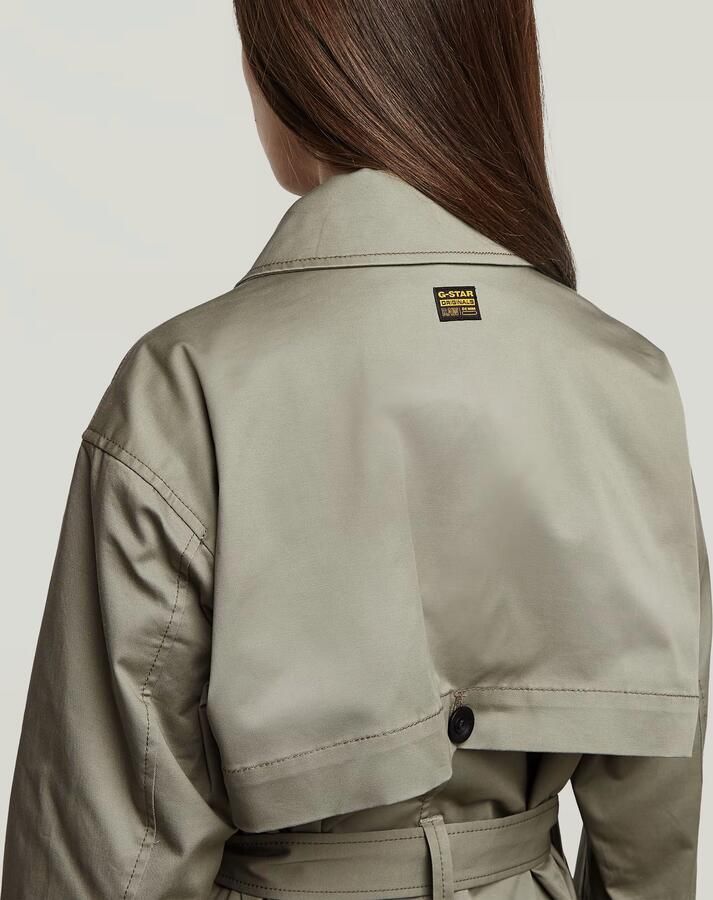 G-Star RAW High Trenchcoat Groen Dames - Foto 3