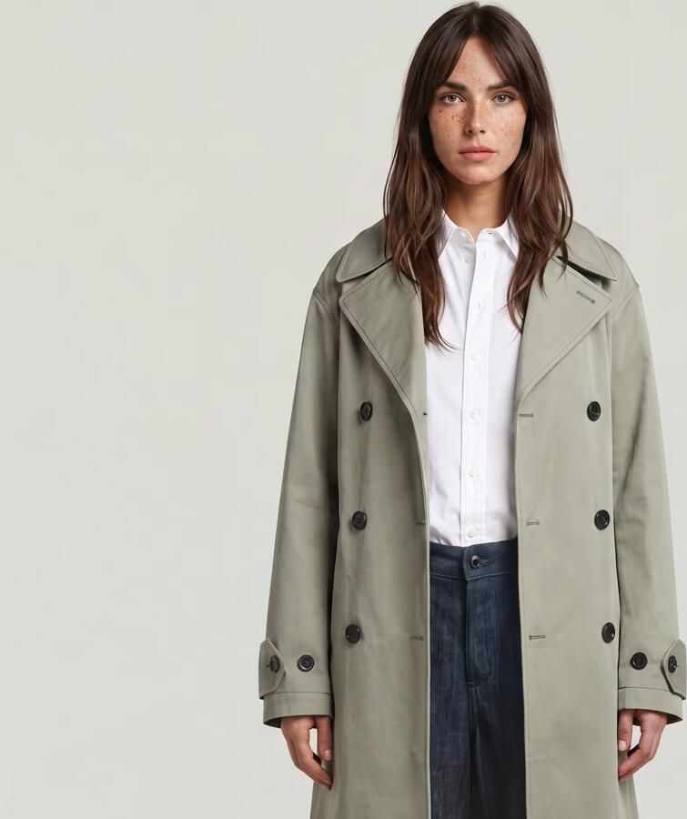 G-Star RAW High Trenchcoat Groen Dames - Foto 3