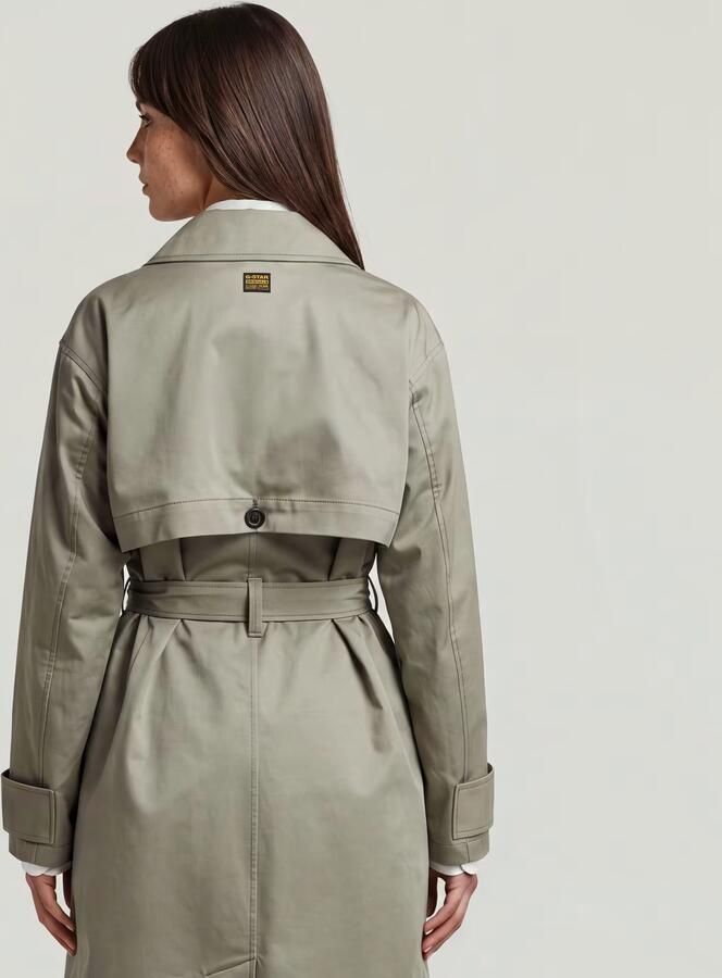 G-Star RAW High Trenchcoat Groen Dames - Foto 4