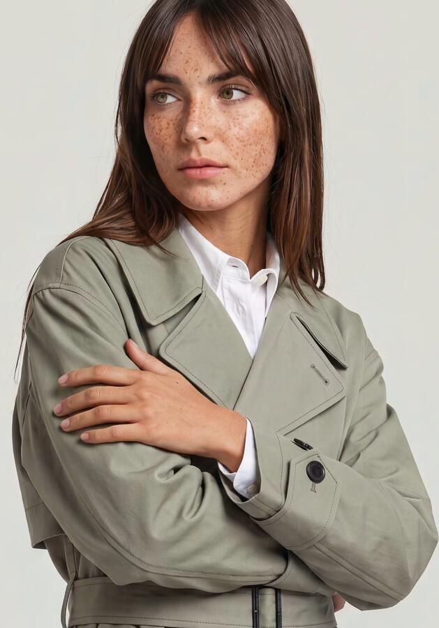 G-Star RAW High Trenchcoat Groen Dames - Foto 5