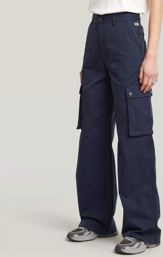 G-Star RAW High Waist Cargobroek Donkerblauw Dames - Foto 5