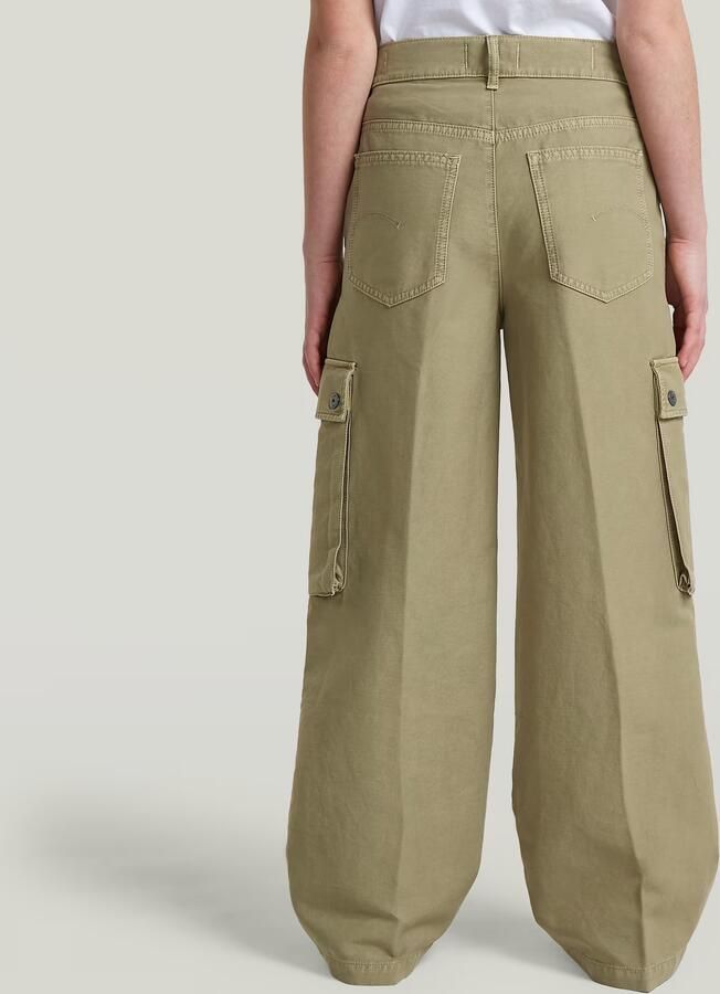 G-Star RAW High Waist Cargobroek voor meisjes Groen meisjes - Foto 3