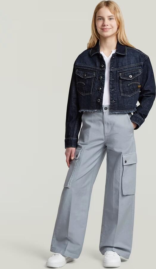 G-Star RAW High Waist Cargobroek voor meisjes Lichtblauw meisjes - Foto 4