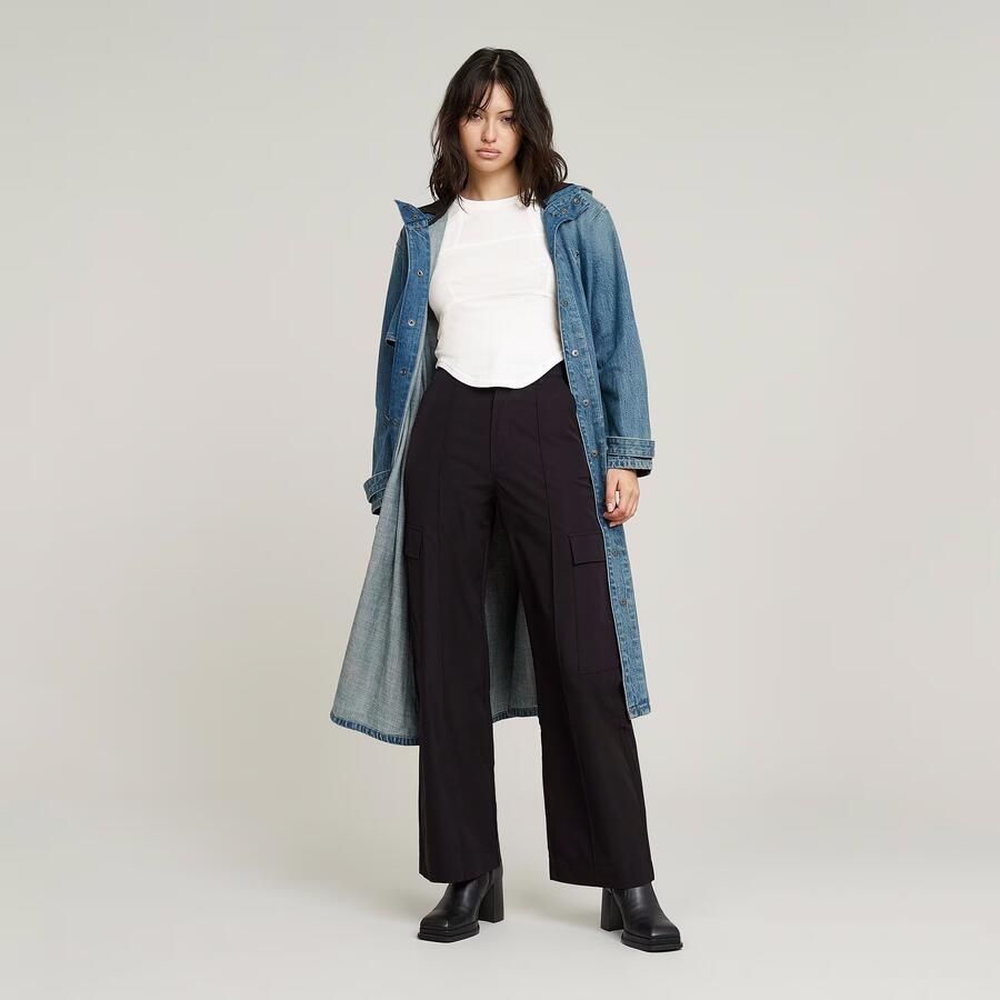 G-Star RAW High Waist Cargobroek Zwart Dames - Foto 2