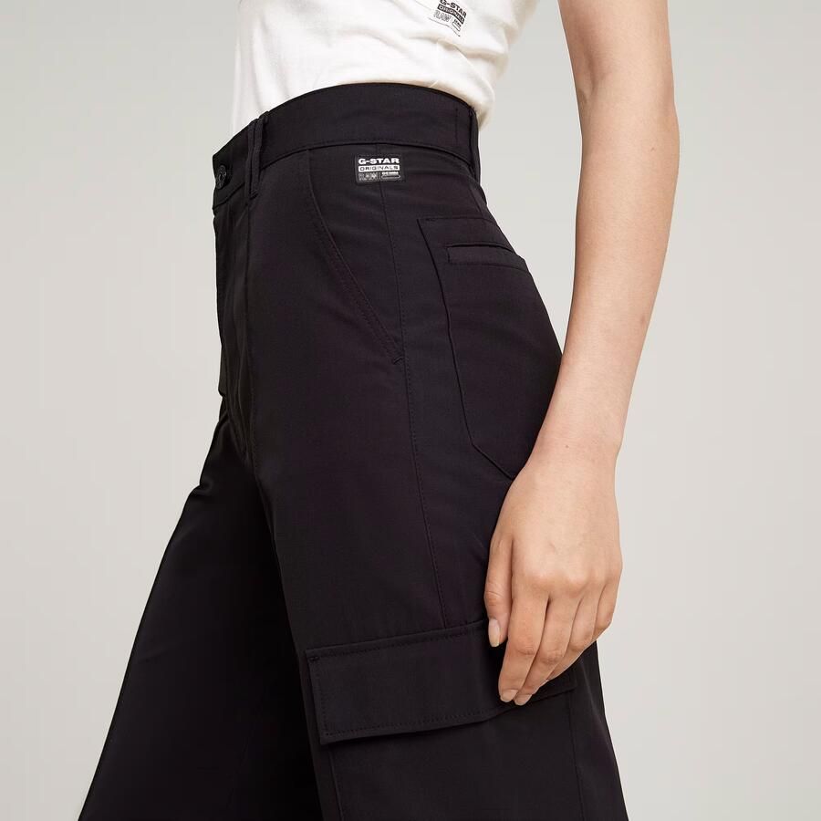 G-Star RAW High Waist Cargobroek Zwart Dames - Foto 3
