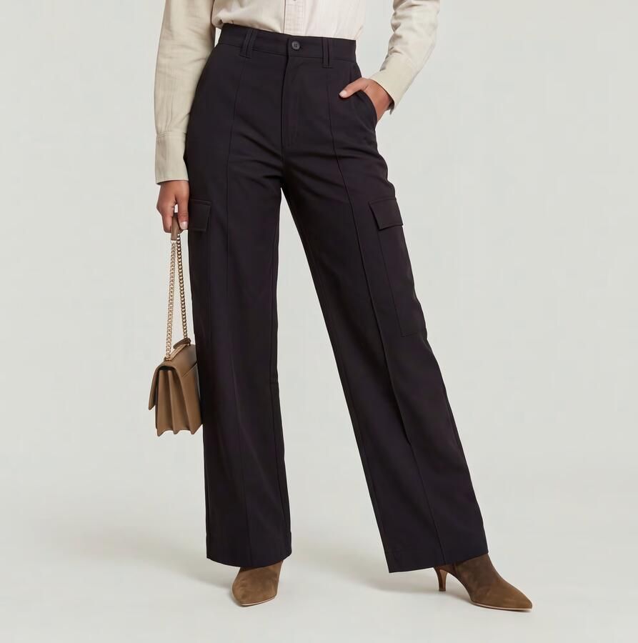 G-Star RAW High Waist Cargobroek Zwart Dames - Foto 4