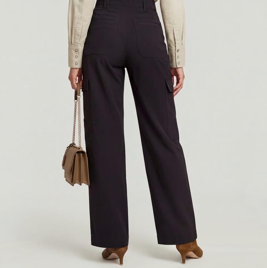 G-Star RAW High Waist Cargobroek Zwart Dames - Foto 3