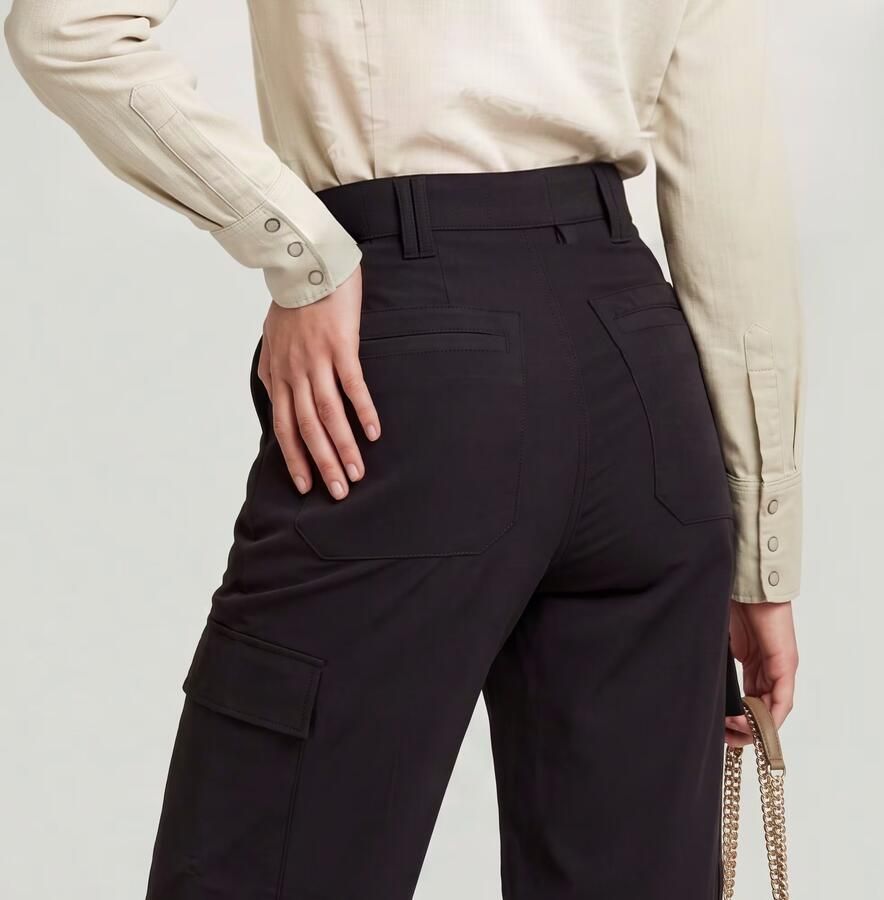 G-Star RAW High Waist Cargobroek Zwart Dames - Foto 5