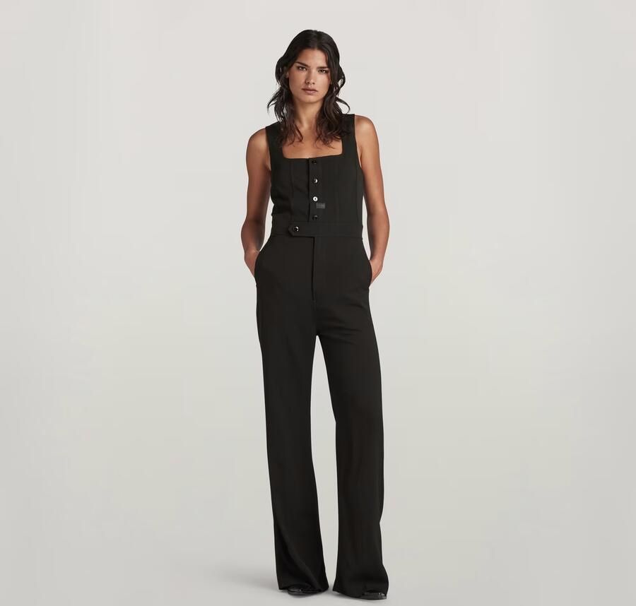G-Star RAW High Waist Jumpsuit Zwart Dames - Foto 4