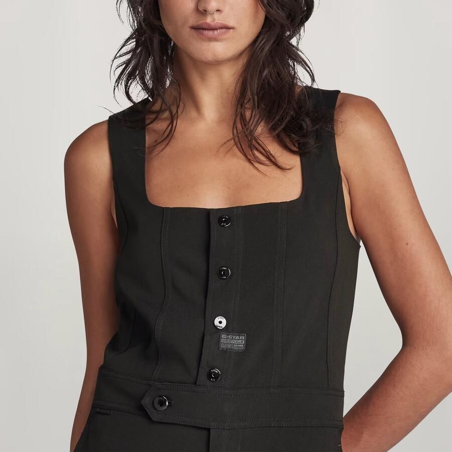 G-Star RAW High Waist Jumpsuit Zwart Dames - Foto 2